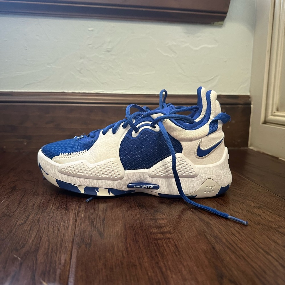 Paul George Blue and White basketball Shoes